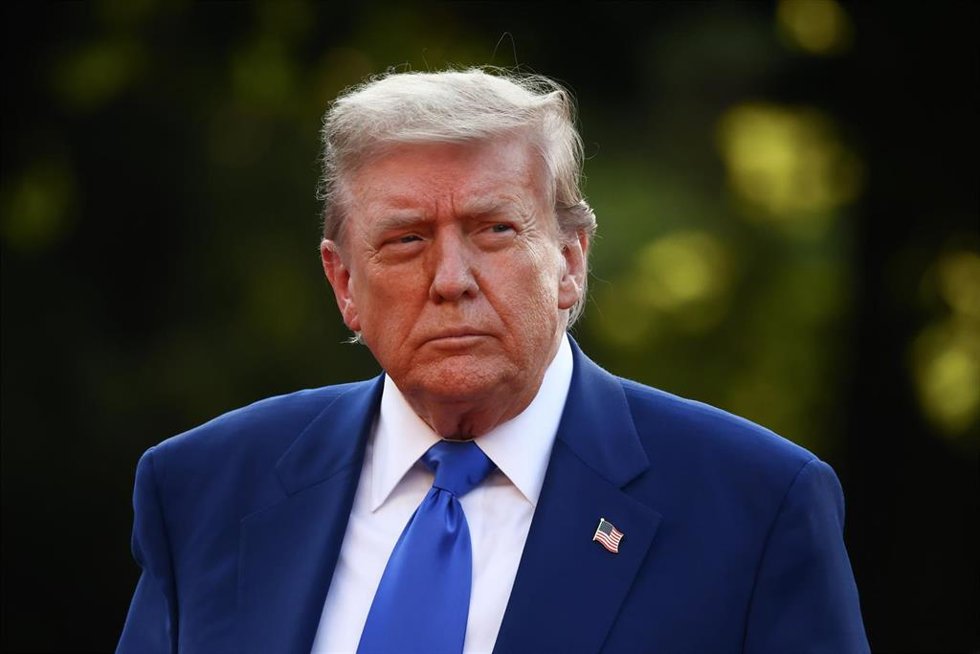 El presidente de Estados Unidos, Donald Trump, a su llegada a La Haya