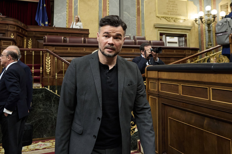 El diputado de ERC, Gabriel Rufián, durante un pleno en el Congreso de los Diputados, a 25 de junio de 2025, en Madrid (España).