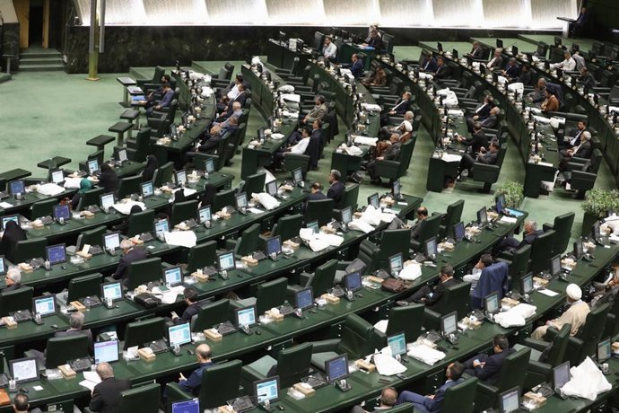 Vista geral do Parlamento iraniano durante uma de suas sessões (Arquivo)
