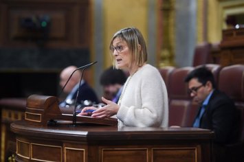 Archivo - La diputada del PNV, Idoia Sagastizabal, interviene durante una sesión plenaria en el Congreso de los Diputados, a 13 de marzo de 2025, en Madrid (España). 