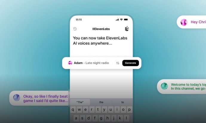 O novo aplicativo para smartphone da ElevenLabs.