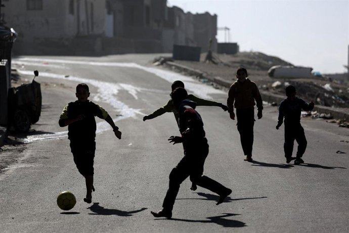 Archivo - Niños en Gaza 