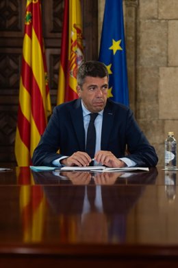 El president de la Generalitat, Carlos Mazón, en imagen de archivo. 