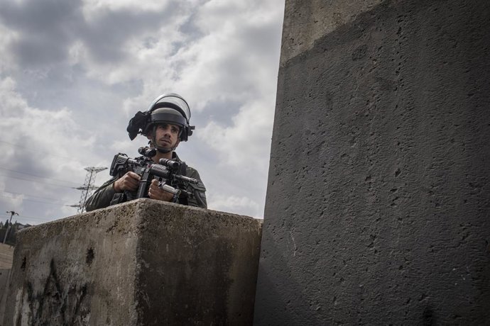 Archivo - Arquivo - Um soldado israelense em uma imagem de arquivo.