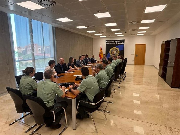 Reunión de coordinación de la Fiscalía de la Región de Murcia y la Guardia Civil