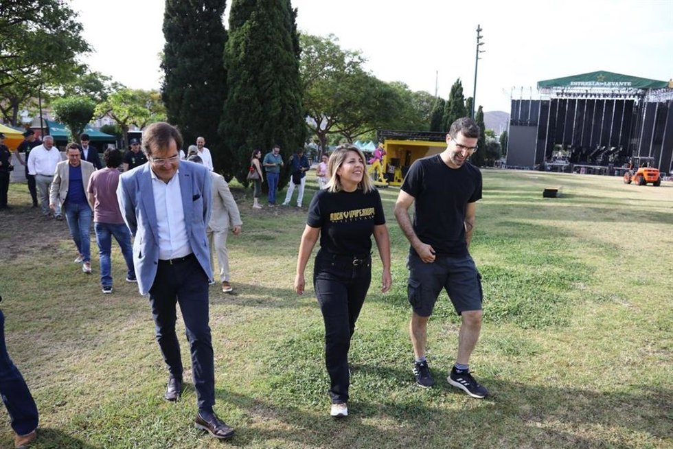 Visita al recinto del Rock Imperium en la Cuesta del Batel