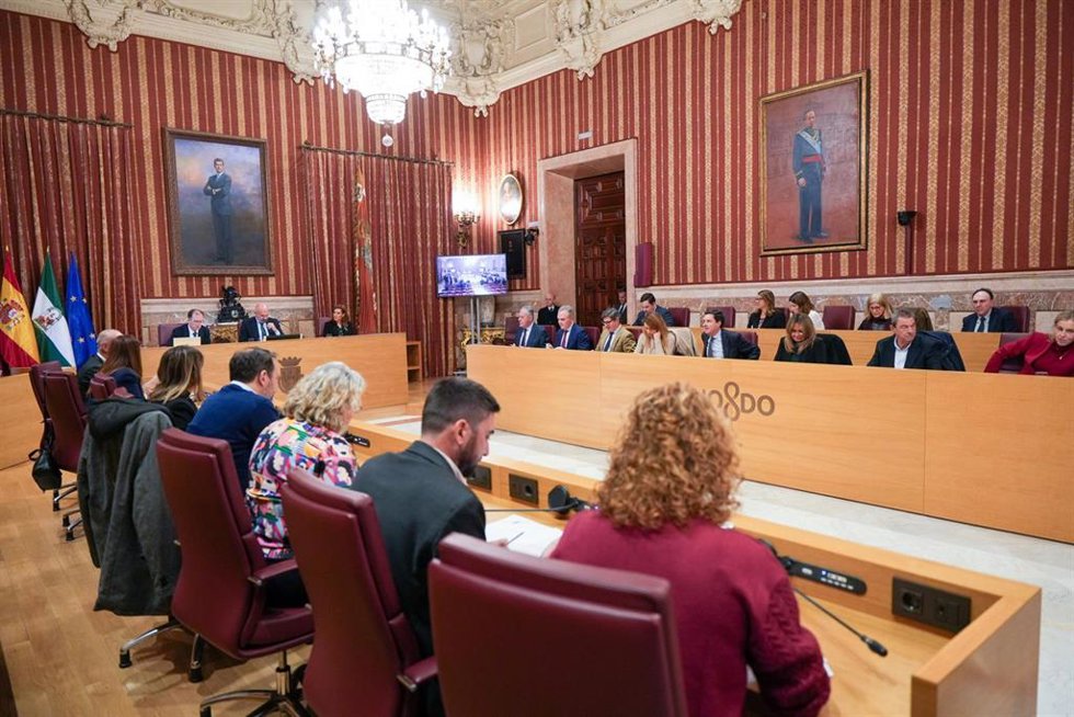 Archivo - Imágenes del Salón de Plenos (imagen de archivo). 