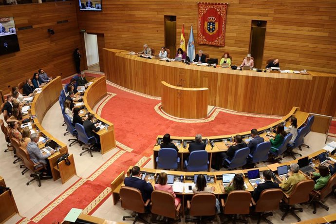 Pleno del Parlamento de Galicia.