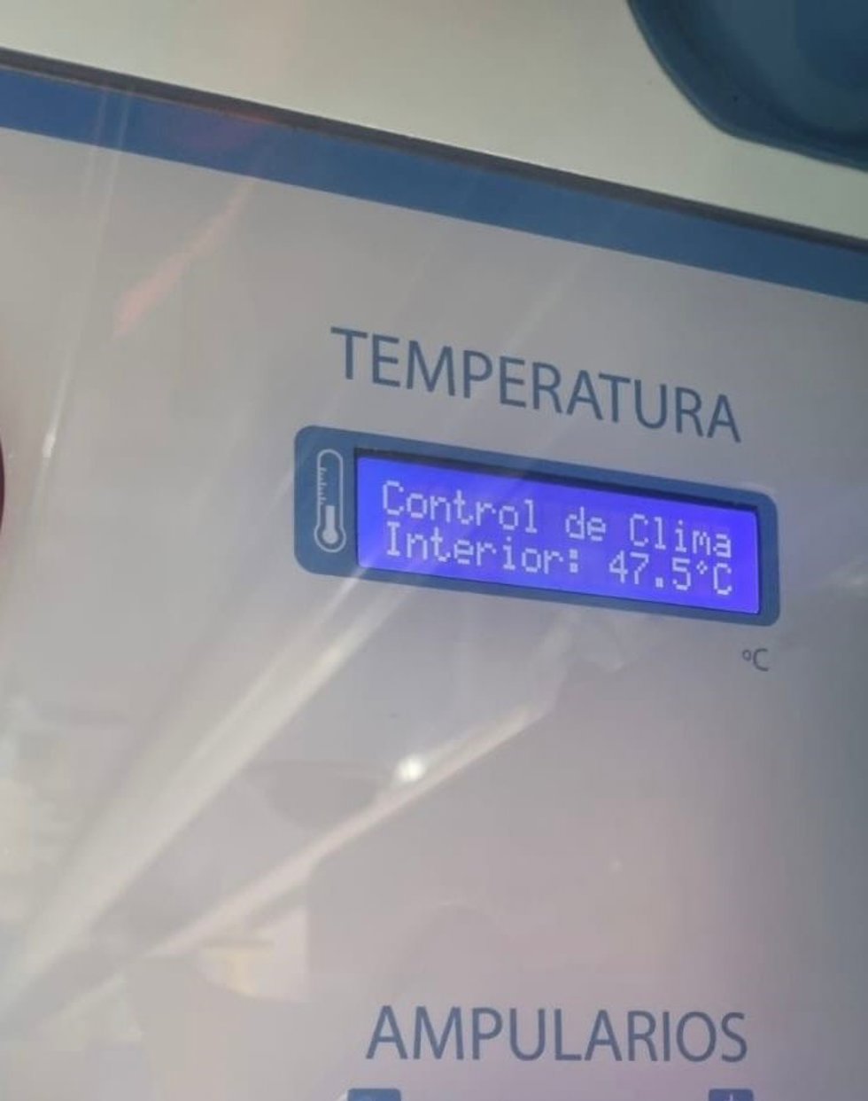 Foto del interior de una ambulancia