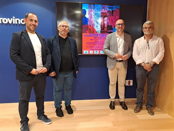El diputado de Cultura, Manuel López Mestanza, presenta, junto al alcalde de Alameda, José García, el III Festival de Flamenco Alameda Norte del Paraíso y el X Campamento Internacional de Flamenco y Danza Española para jóvenes