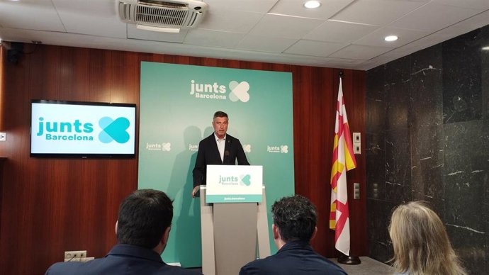 El líder de Junts en el Ayuntamiento de Barcelona, Jordi Martí, anuncia el fin de las negociaciones por el 30% de vivienda protegida.