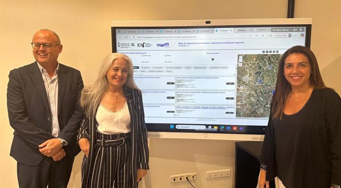Presentación de 'MAPes', una herramienta "accesible" para conocer la oferta de titulaciones superiores de la Comunitat.