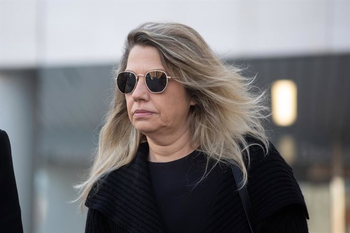 Archivo - La asesora de Begoña Gómez en Moncloa, Cristina Álvarez, a su salida de declarar a los juzgados de Plaza de Castilla el pasado febrero. 