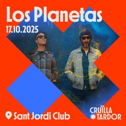 Cartel promocional de Los Planetas.