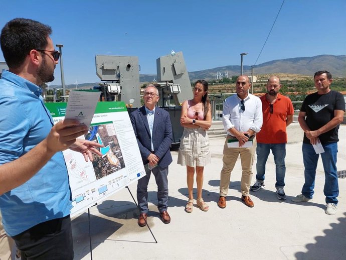 Acto de entrega de la EDAR de Abla (Almería).