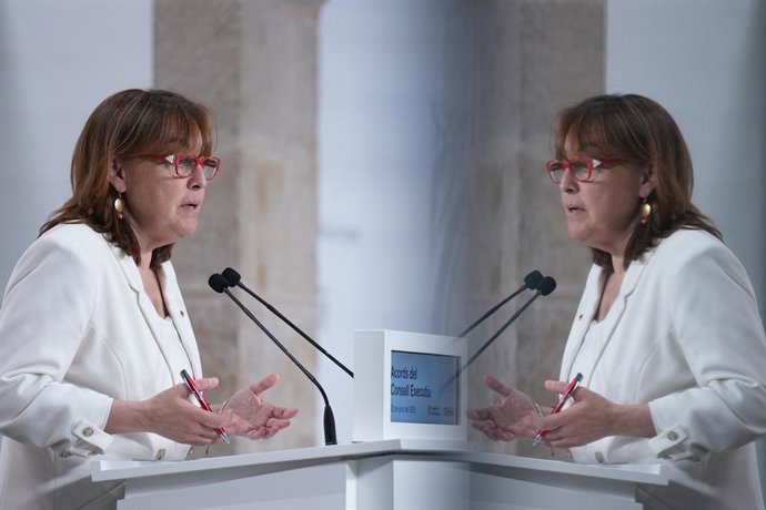 La portaveu del Govern i consellera de Territori, Sílvia Paneque
