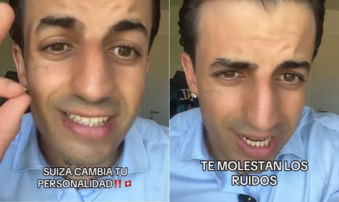 Captura de tela de um vídeo do TikTok de @suiza.En.Espanol.