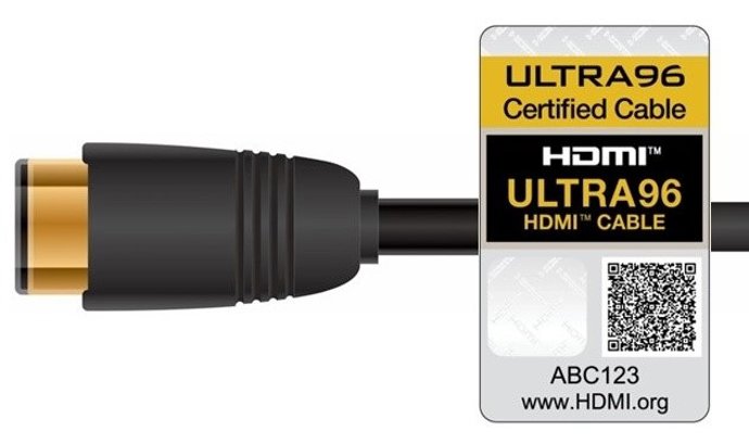 O novo cabo HDMI Ultra96 para o padrão HDMI 2.
