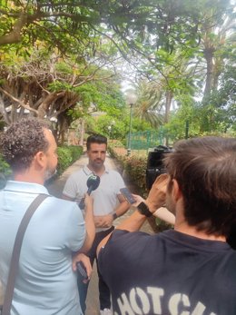 Archivo - El portavoz de Coalición Canaria (CC) en el Ayuntamiento de Las Palmas de Gran Canaria, David Suárez,