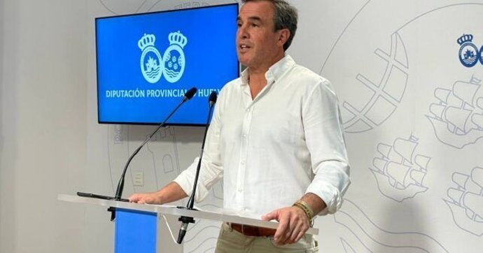 El portavoz del Grupo Socialista en la Diputación de Huelva, Rubén Rodríguez.