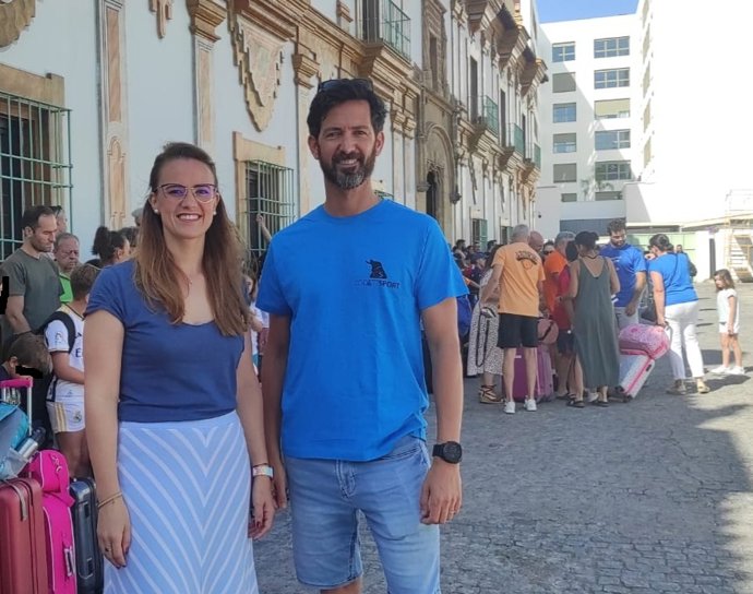 Sara Alguacil, en la salida del primer turno de los Campamentos de Verano.