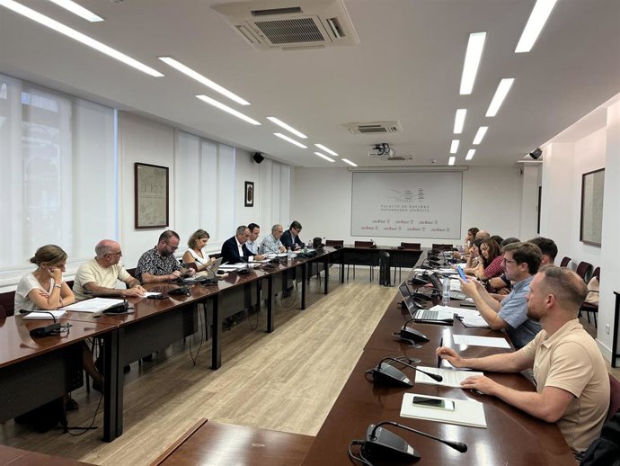 Imagen de la reunión del Consejo de Dirección del Consorcio Alta Velocidad-Comarca de Pamplona
