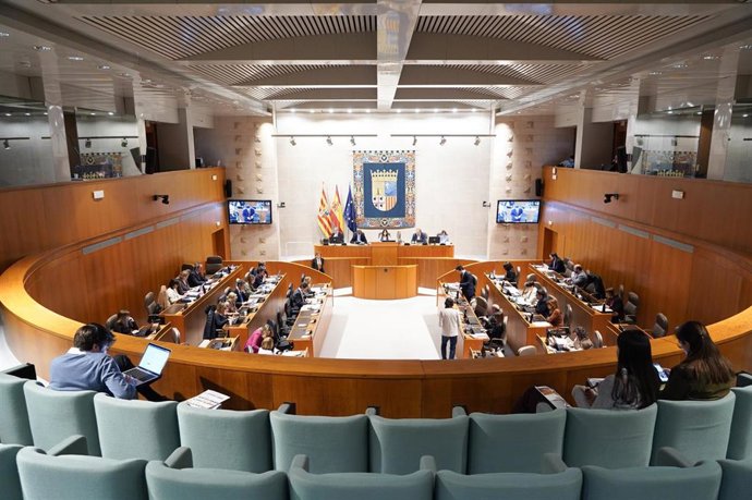 Archivo - Hemiciclo de las Cortes de Aragón.
