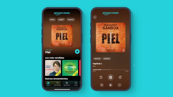 Los audiolibros de Audible llegan a Amazon Music