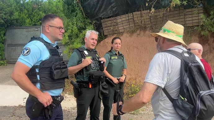 Guardia Civil y la Gendarmería Francesa velan por los peregrinos en la ruta jacobea a su paso por La Rioja