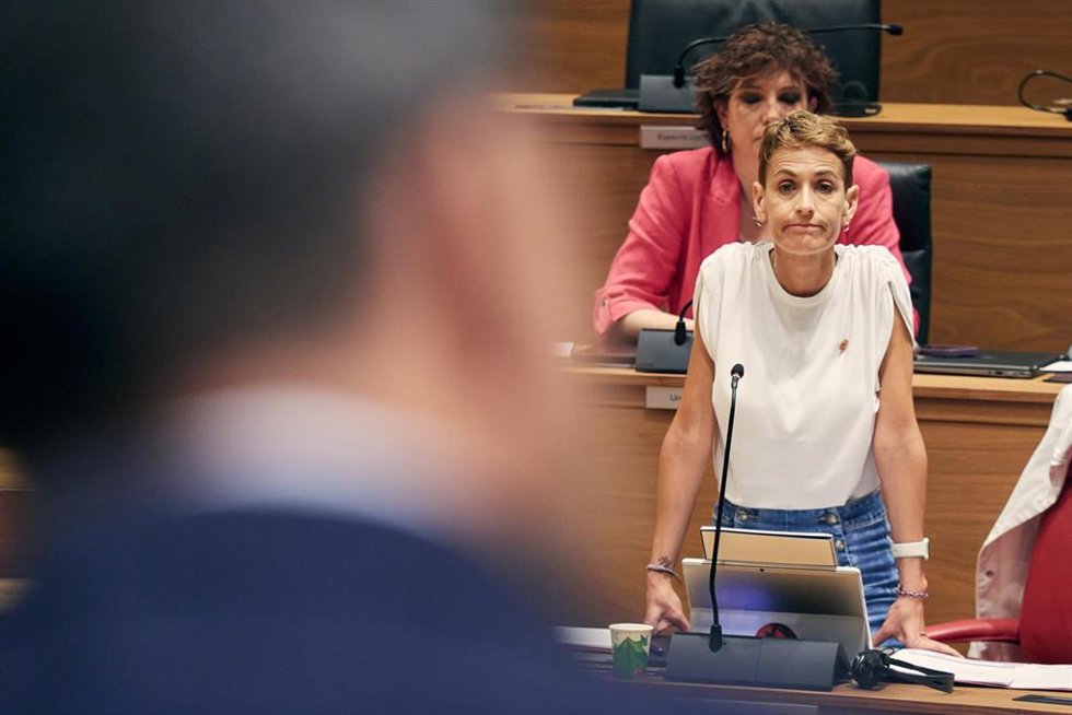 La presidenta de Navarra, María Chivite.