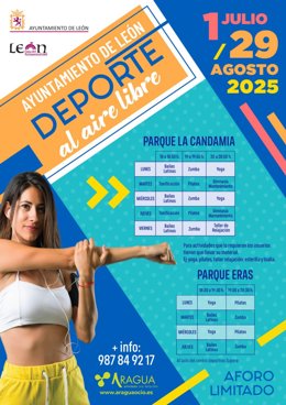 Imagen del cartel de la campaña 'Deporte al aire libre'.