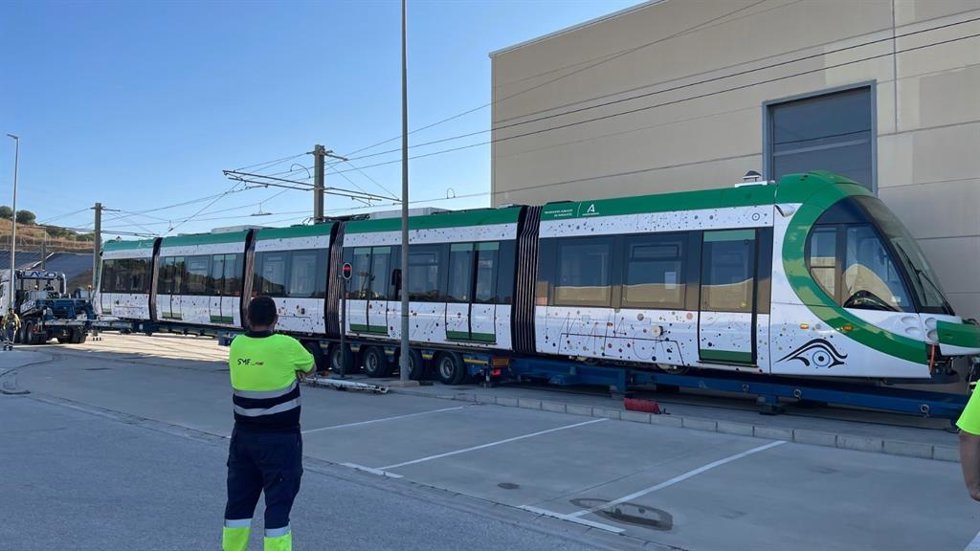 Metro de Málaga recibe el segundo tren de la nueva ampliación de su flota