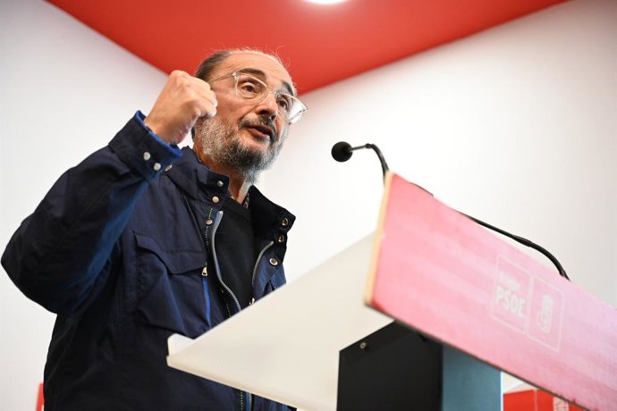 Archivo - L'expresident del Govern d'Aragó Javier Lambán