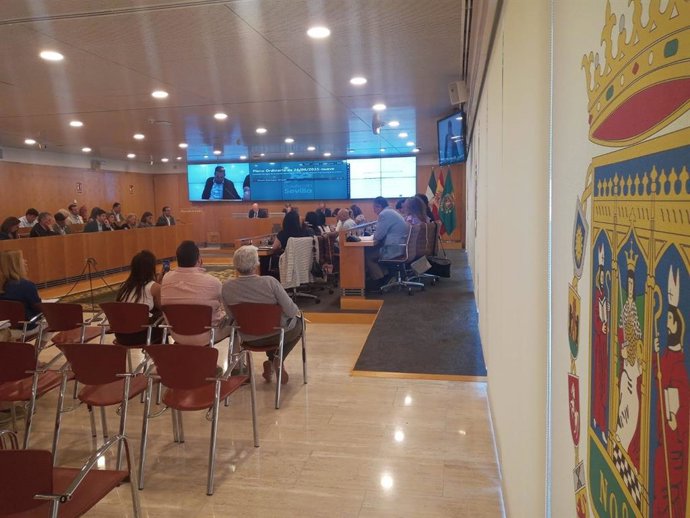 Pleno en la Diputación de Sevilla.
