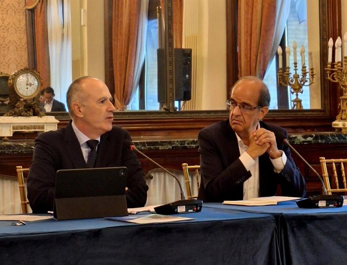 El director del Consejo de Transparencia y Protección de Datos de Andalucía,  Jesús Jiménez, durante su participación en la 'V Conferencia Internacional Inteligencia Artificial ética e inclusiva'.