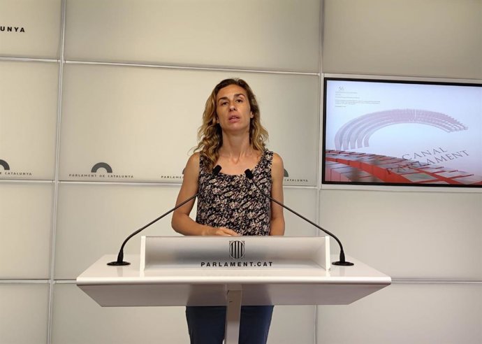 La líder de la CUP al Parlament, Laia Estrada
