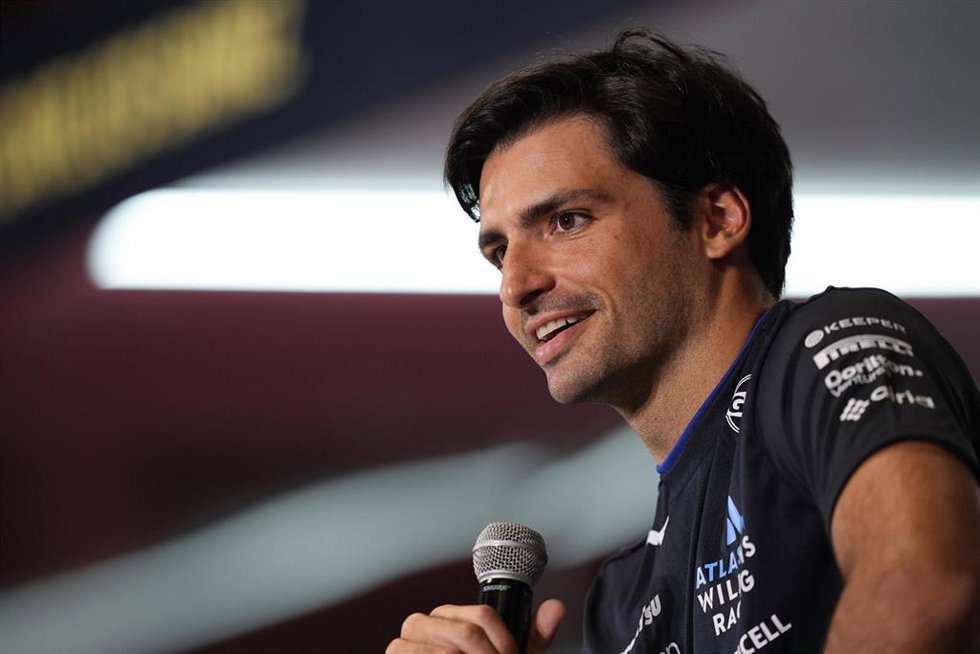El piloto español de F1 Carlos Sainz (Williams), en una rueda de prensa en Madring. 