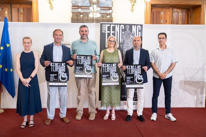 Presentación del 'International Fencing Training Camp', que se celebrará en El Toyo (Almería).