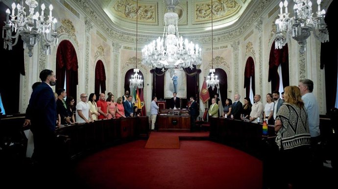 Pleno del Ayuntamiento de Cádiz.