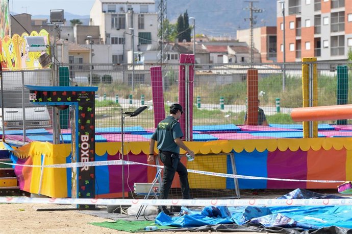 Imagen de la atracción de feria donde se produjo el suceso