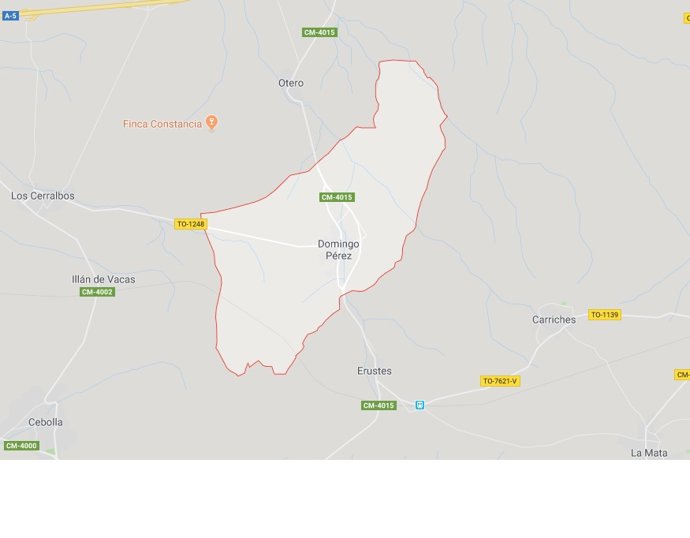 Archivo - Mapa de Domingo Pérez (Toledo) de Google Maps