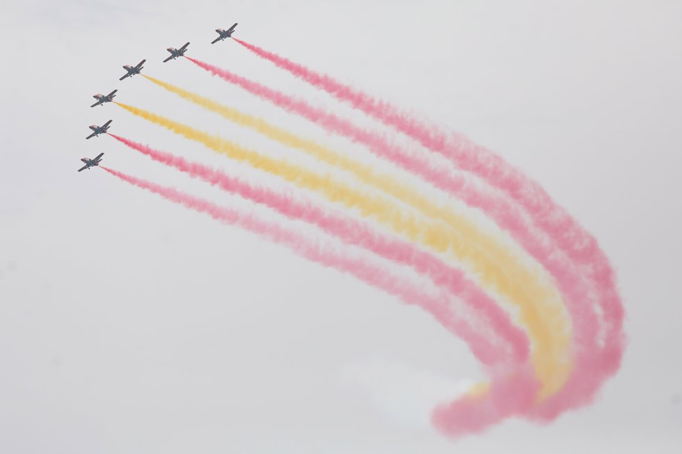 Festival aéreo Aire 2025, en el Centro Deportivo y Cultural del Ejército del Aire y del Espacio (C.D.S.C.M.E.A.) 'Fernández de Tudela', a 15 de junio de 2025, en San Javier, Región de Murcia (España).
