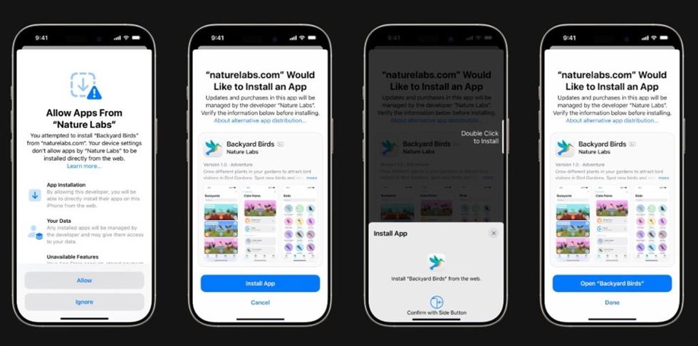 Nueva experiencia de usuario en iOS para descargar una app desde la web
