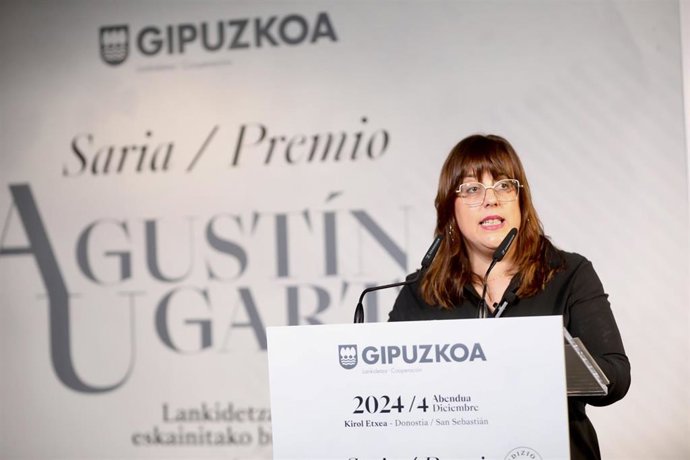 Archivo - La diputada foral de Cultura, Juventud y Cooperación de Gipuzkoa, Goizane Álvarez.