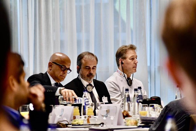 César Otero, consejero de Presidencia de Chocolates Trapa, durante la jornada en el Parlamento Europeo