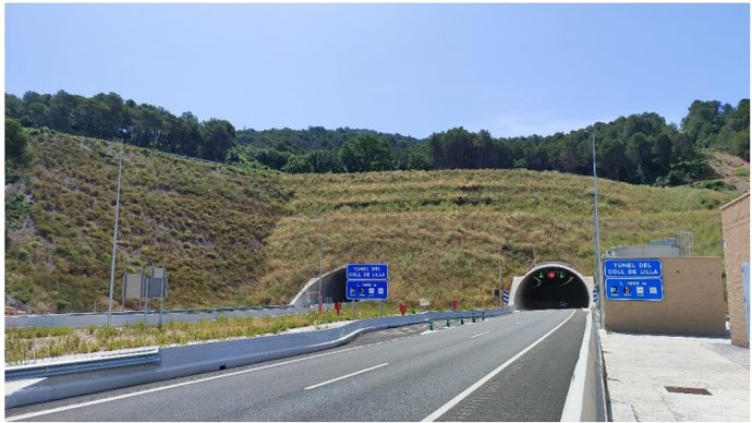 Boca norte del túnel de Coll de Lilla