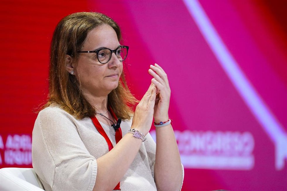 Archivo - La secretaria general del PSOE de Getafe y alcaldesa de la ciudad, Sara Hernández,  durante el ágora Adelantando por el derecho a una vivienda digna. en el primer día del 41 Congreso Federal del PSOE.