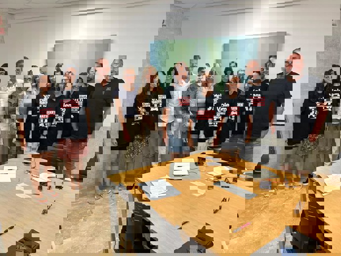 Reunión entre sindicatos, la empresa concesionaria y el Ayuntamiento de Palma