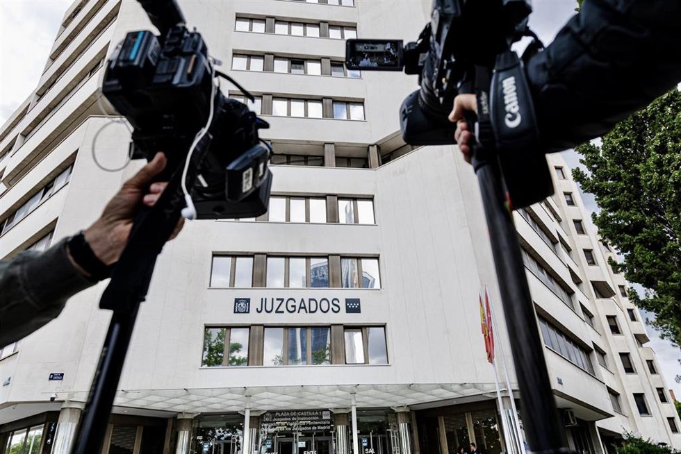 Archivo - Fachada de los juzgados de Plaza de Castilla, en Madrid (España). 