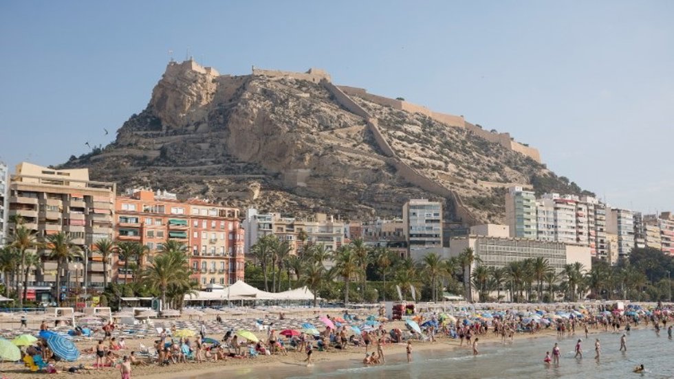 Playa del Postiguet en Alicante